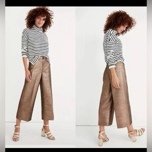 Madewell Glittery Gold Pants